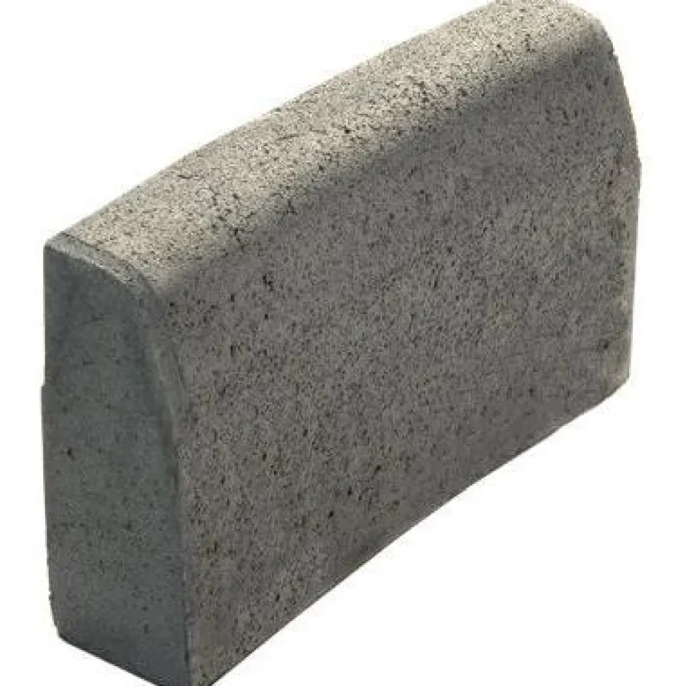 Upotettava reunakivi Rudus J55 kaarre R3000 kovera 500x110x300 mm sileä harmaa