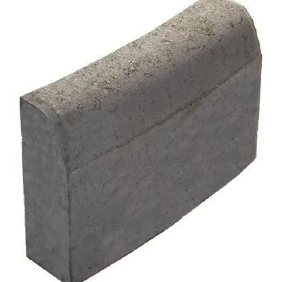 Upotettava reunakivi Rudus J6 kaarre R2000 kupera 500x170x300 mm sileä harmaa