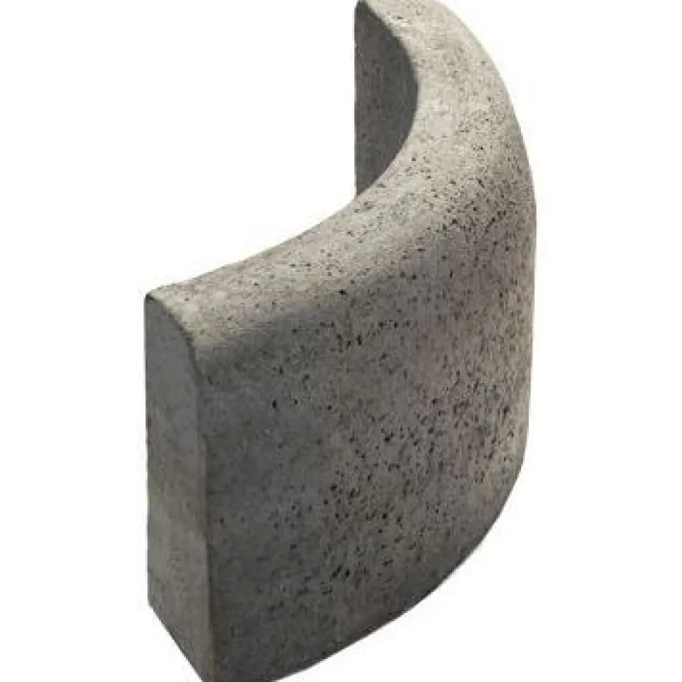 Upotettava reunakivi Rudus J8 kaarre R500 kupera 800x110x300 mm sileä harmaa