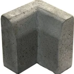 Upotettava reunakivi Rudus J11 kulma 90° kovera 500x110x300 mm sileä harmaa