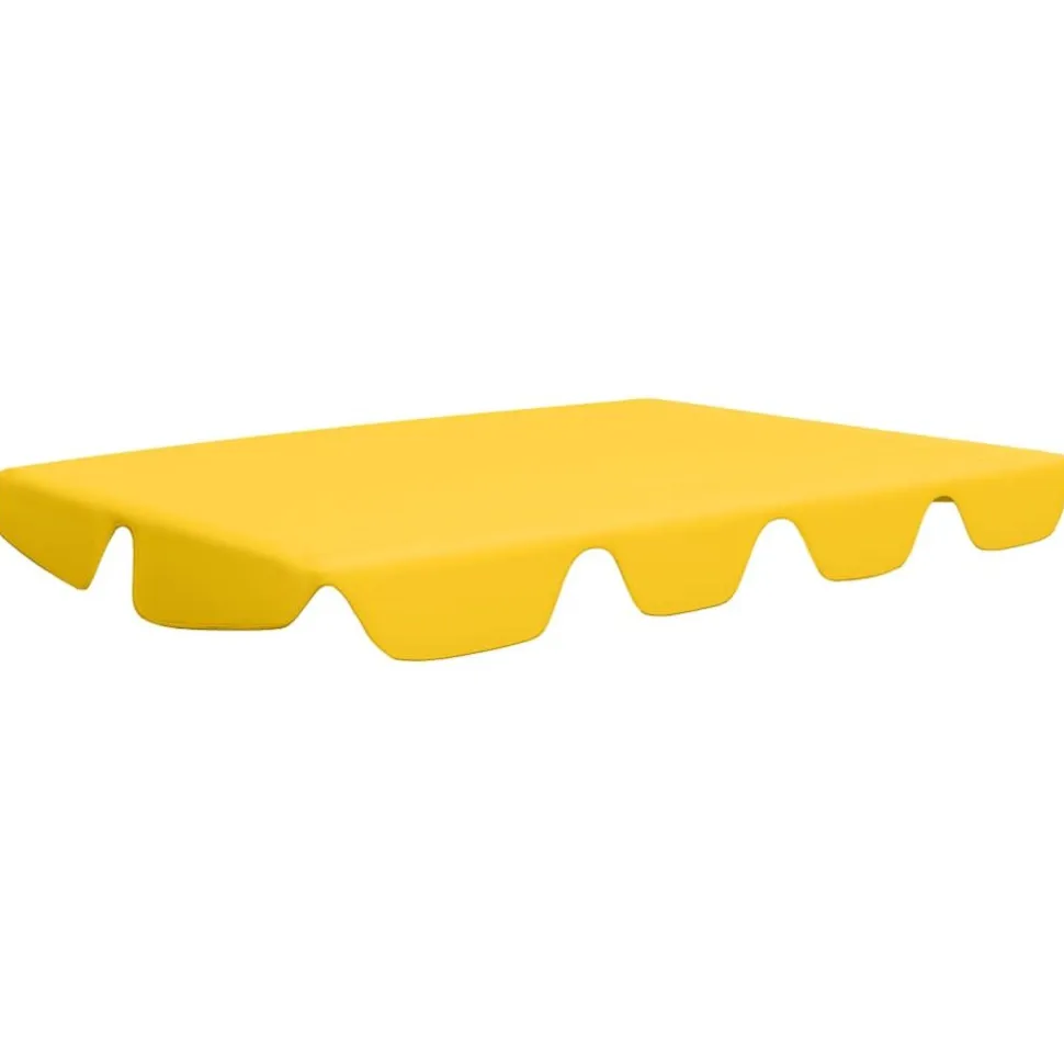 Vaihtokatos puutarhakeinuun keltainen 226x186 cm 270 g/m²