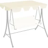 Vaihtokatos puutarhakeinuun kerma 192x147 cm 270 g/m²