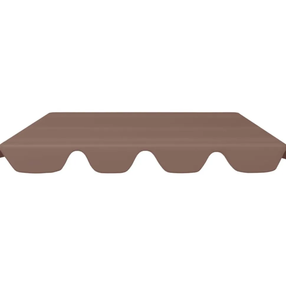 Vaihtokatos puutarhakeinuun ruskea 192x147 cm 270 g/m²