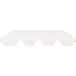 Vaihtokatos puutarhakeinuun valkoinen 192x147 cm 270 g/m²