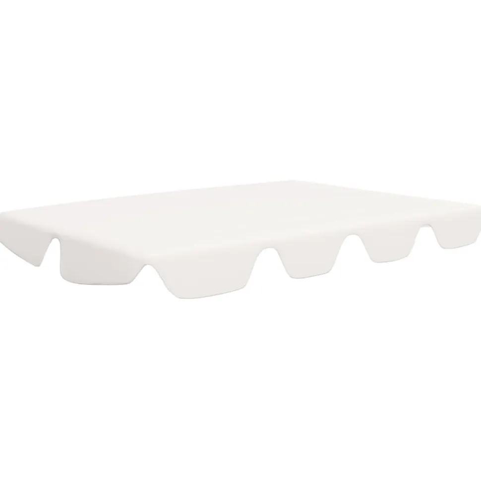 Vaihtokatos puutarhakeinuun valkoinen 226x186 cm 270 g/m²