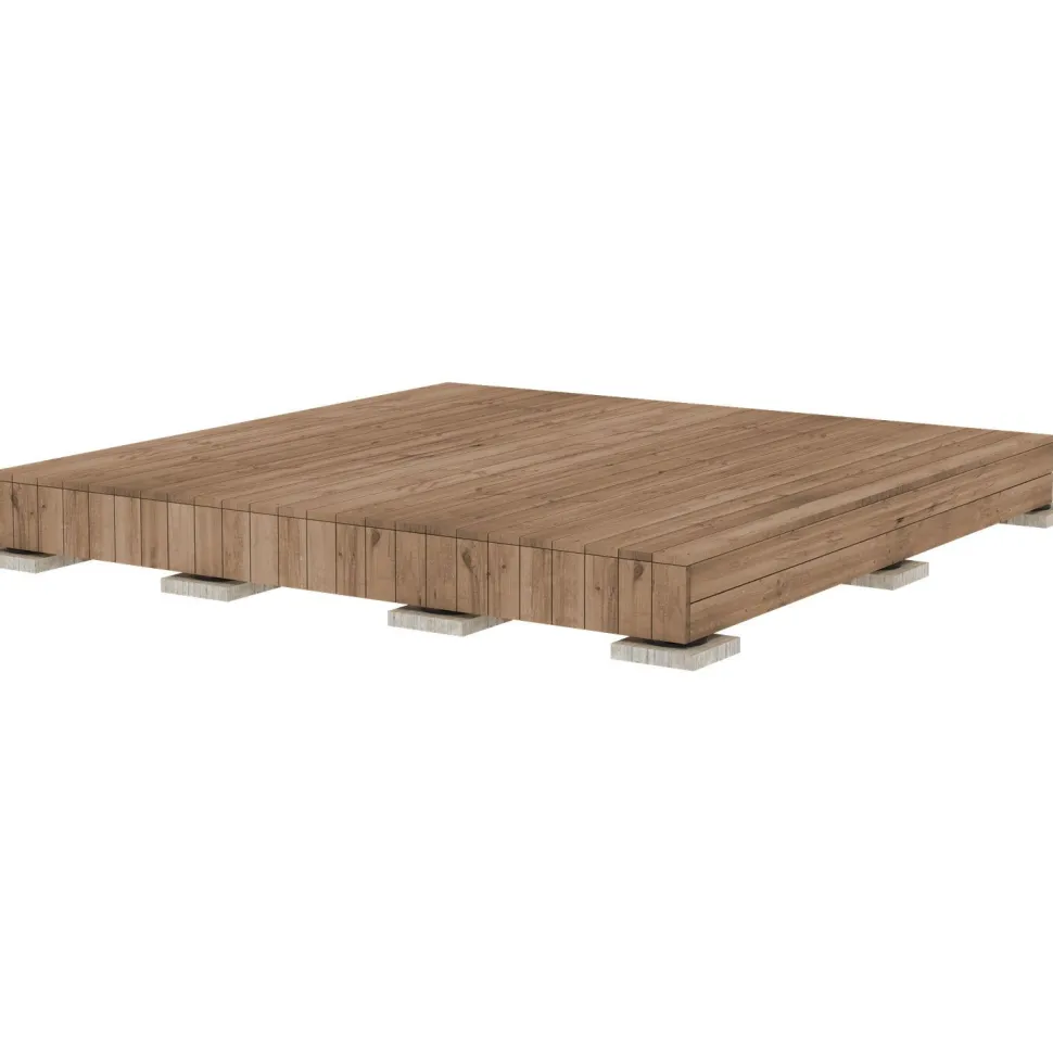 Valmisterassi PatioN°rd Aava, 2x2m, kestopuu