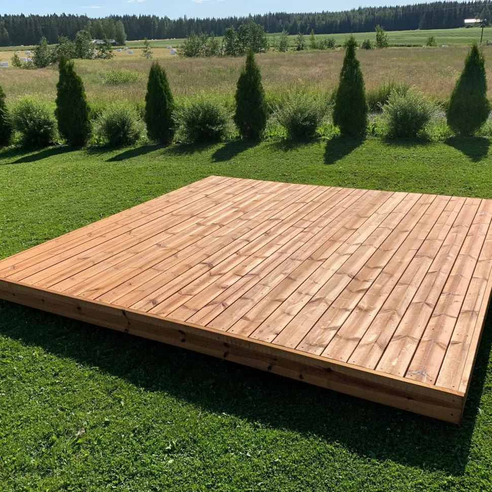Valmisterassi PatioN°rd Havu, 2x3m, kestopuu