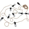 Valoketju LED Trio Ember 6m musta/luonnollinen väri