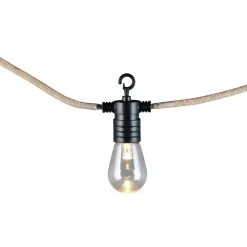 Valoketju LED Trio Ember 6m musta/luonnollinen väri