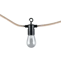 Valoketju LED Trio Ember 6m musta/luonnollinen väri