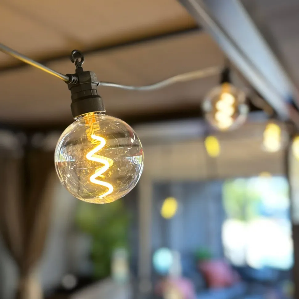 Valosarja Home4You TWIST 10 LED-polttimoa/4,5 m, lämmin valkoinen valo