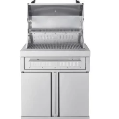 Vapaasti seisova hiiligrilli Myoutdoorkitchen Classic Line Stainless, ruostumaton teräs