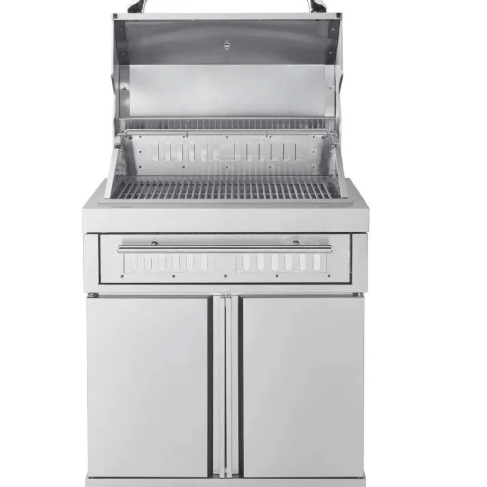 Vapaasti seisova hiiligrilli Myoutdoorkitchen Classic Line Stainless, ruostumaton teräs