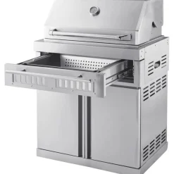 Vapaasti seisova hiiligrilli Myoutdoorkitchen Classic Line Stainless, ruostumaton teräs