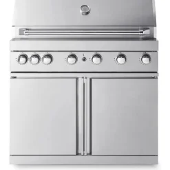 Vapaasti seisova kaasugrilli Myoutdoorkitchen Classic Line Stainless, 6 poltinta ja infrapunalämpö, rst