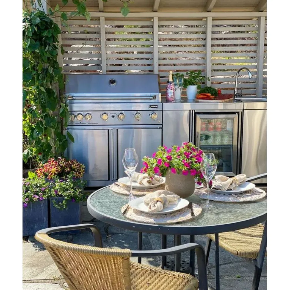 Vapaasti seisova kaasugrilli Myoutdoorkitchen Classic Line Stainless, 6 poltinta ja infrapunalämpö, rst