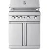 Vapaasti seisova kaasugrilli 4 poltinta ja infrapunalämmitin Myoutdoorkitchen Stainless Collection