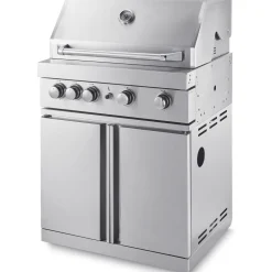 Vapaasti seisova kaasugrilli 4 poltinta ja infrapunalämmitin Myoutdoorkitchen Stainless Collection