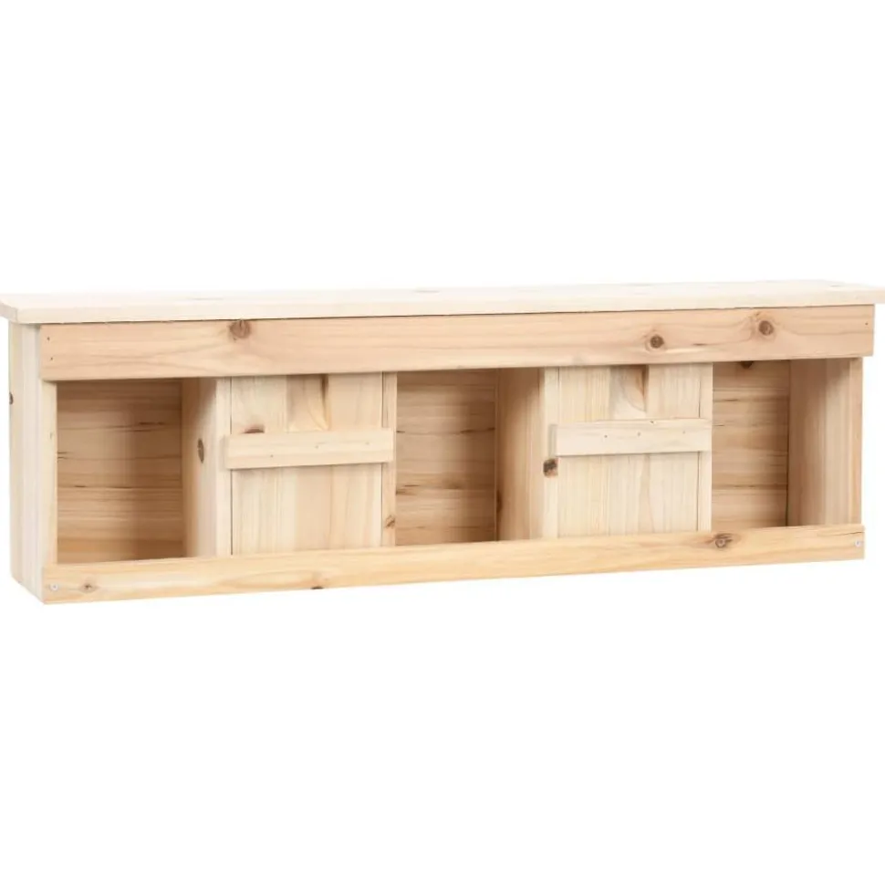 Varpusen pesälaatikko 5 huonetta 68x15x21 cm kuusi
