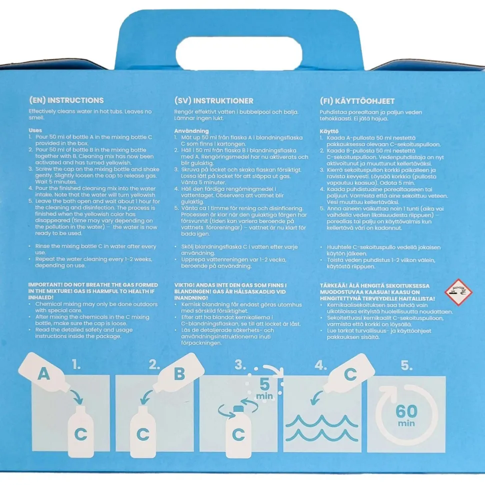 Vedenhoitosarja MyWater Spa Cleaner, kloorivapaa