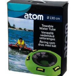 Veneellä vedettävä vetorengas Atom 130cm vihreä
