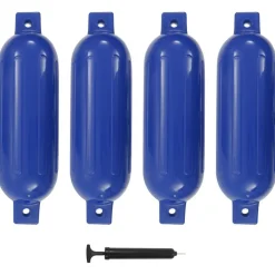 Veneen lepuuttaja 4 kpl sininen 51x14 cm PVC