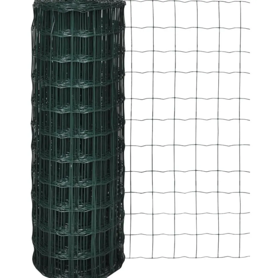 Verkkoaita teräs silmäkoko 76x63mm 25x0.8m vihreä