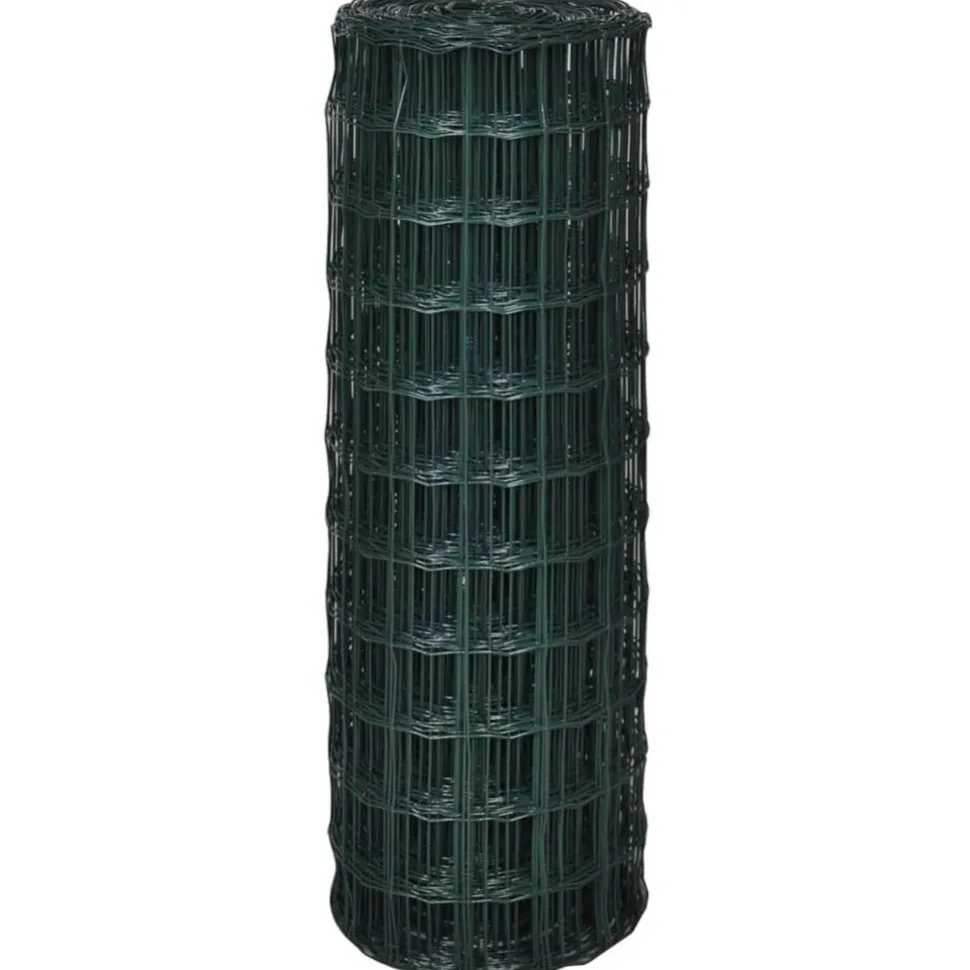 Verkkoaita teräs silmäkoko 76x63mm 25x0.8m vihreä