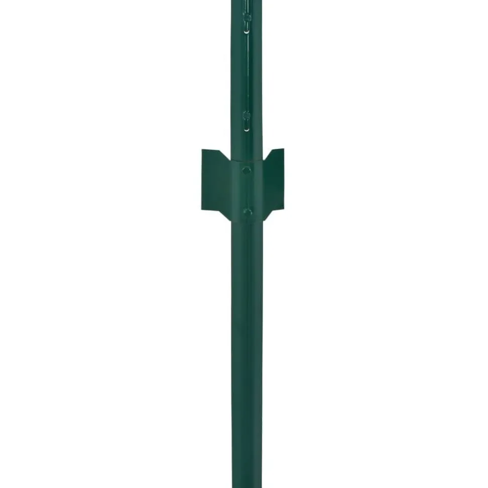 Verkkoaita tolpilla teräs 25x0.5m silmäkoko 25mm vihreä