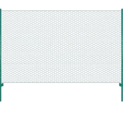 Verkkoaita tolpilla teräs 25x2m silmäkoko 13mm vihreä