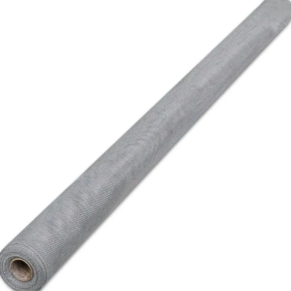 Verkkosuoja alumiini 100x500cm hopea