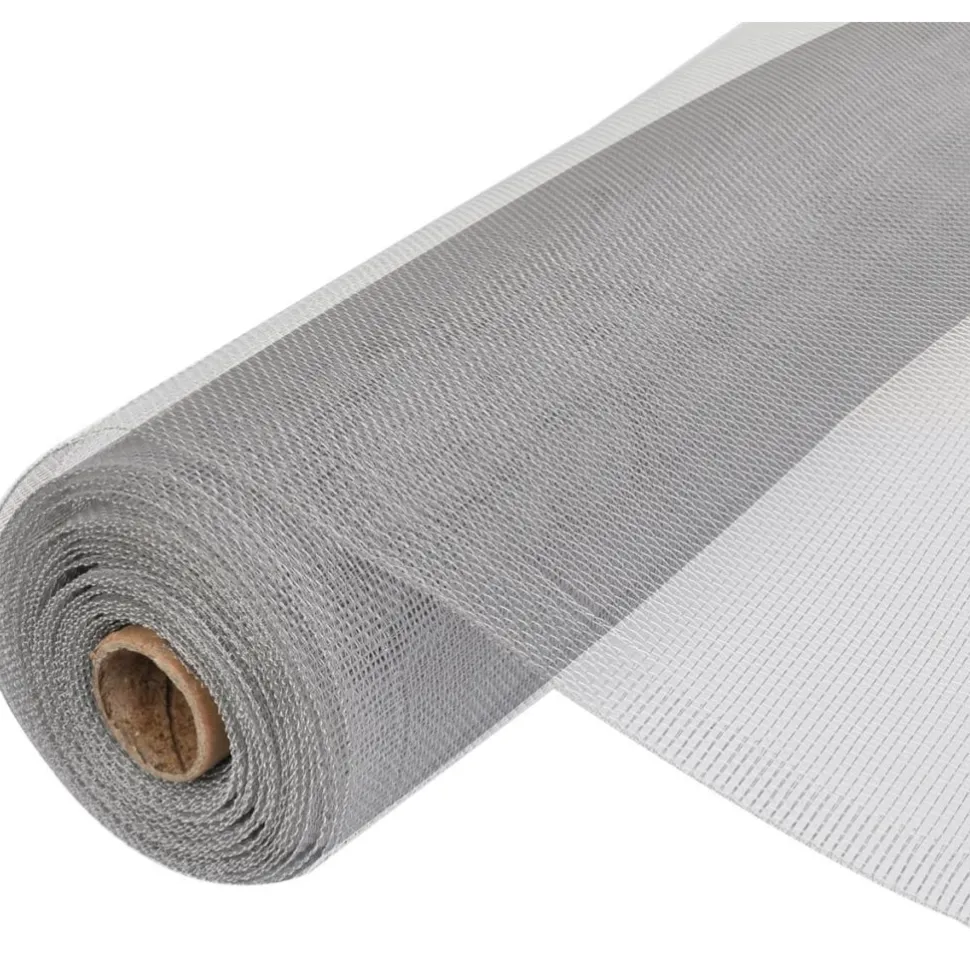 Verkkosuoja alumiini 100x500cm hopea
