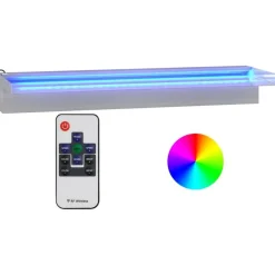 Vesiputous RGB LED-valoilla ruostumaton teräs eri kokoja