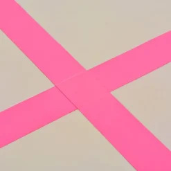 Voimistelumatto, täytettävä, pumpulla, 800x100x10cm, PVC, pinkki