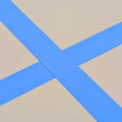 Voimistelumatto, täytettävä, pumpulla, 700x100x10cm, PVC, sininen
