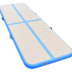 Voimistelumatto, täytettävä, pumpulla, 800x100x10cm, PVC, sininen