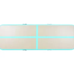 Voimistelumatto, täytettävä, pumpulla, 300x100x10cm, PVC, vihreä
