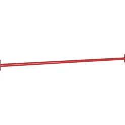 Voimistelutanko, 125cm, teräs, punainen, eri pakkauskokoja