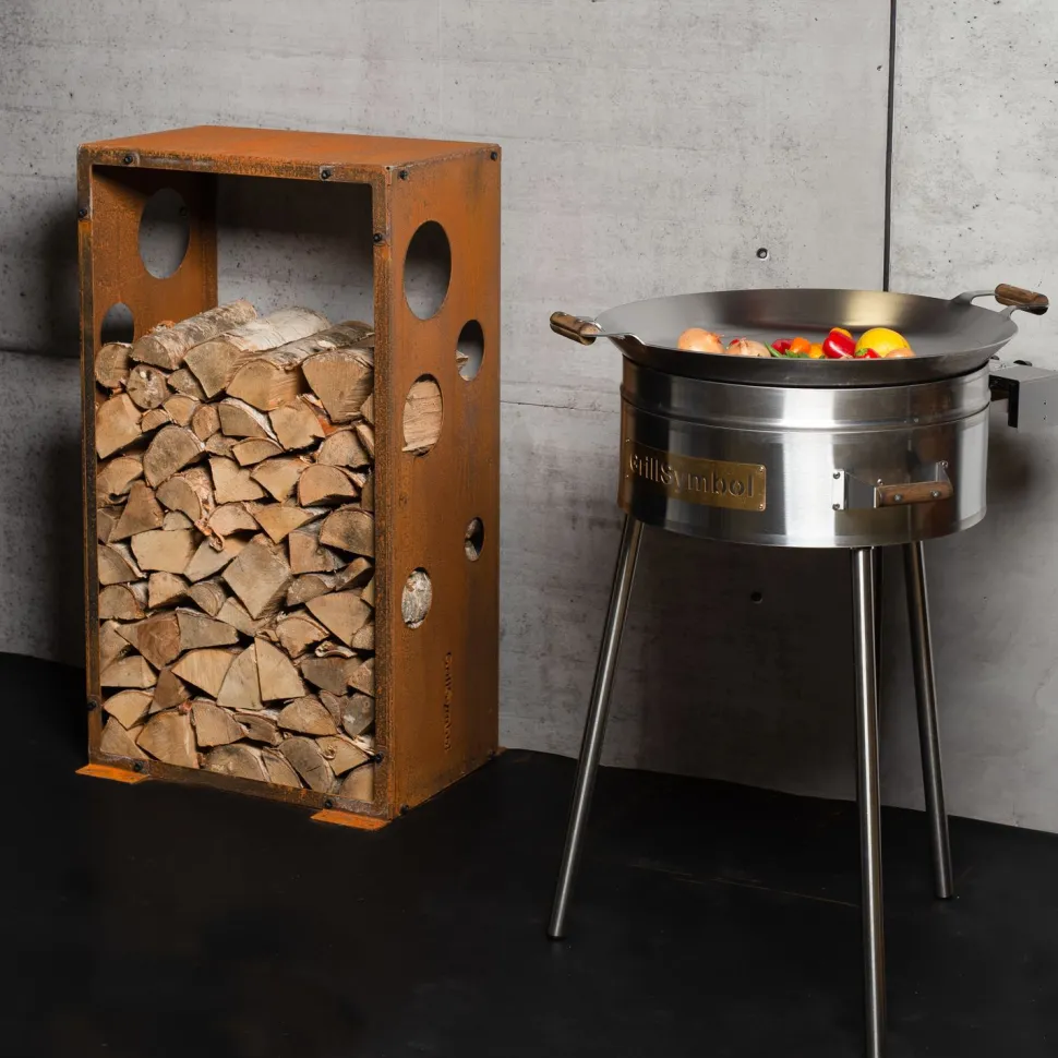 Wokkisetti GrillSymbol PRO-545 Ø54 cm B-400 kaasupoltin säädinletkusetti