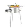 Wokkisetti GrillSymbol PRO-545 inox Ø54 cm kaasupoltin säädinletkusetti