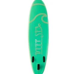 2x SUP-lautasetti Deep Sea Standard ilmatäytteinen 275 cm 15 PSI vihreä