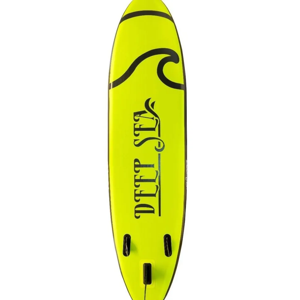 2x SUP-lautasetti Deep Sea Pro ilmatäytteinen 300 cm 15 PSI limenvihreä