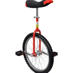 Yksipyöräinen 20", säädettävä, punainen