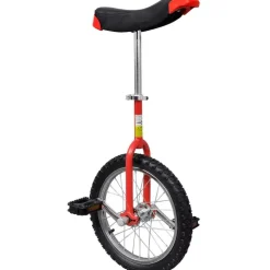 Yksipyöräinen 16", säädettävä, punainen